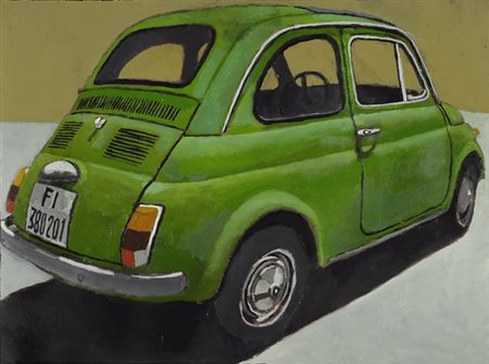 Federico Fiorentini (Milano, 1972) Cinquecento verde, 2012 Acrilico su tela,...