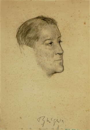 Paulo Ghiglia (Firenze, 1905 - Roma, 1979) Ettore Petrolini Matita su carta,...