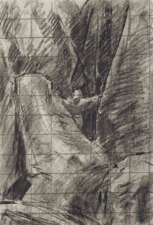 Paulo Ghiglia (Firenze, 1905 - Roma, 1979) Studio per San Francesco...