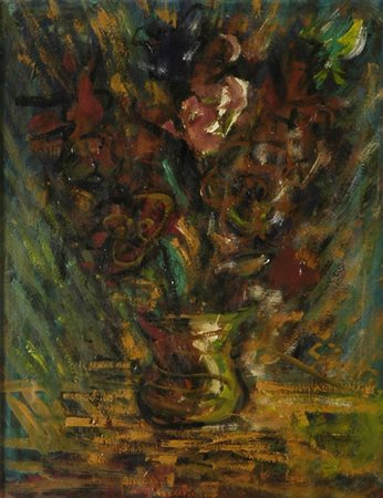 Pilade Giorgetti Fiori, 1969 Olio su cartone, cm. 50x40 € 300/500
