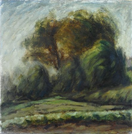 Giupes Paesaggio Olio su tela, cm. 47x47 Firma in basso a destra. € 0/0