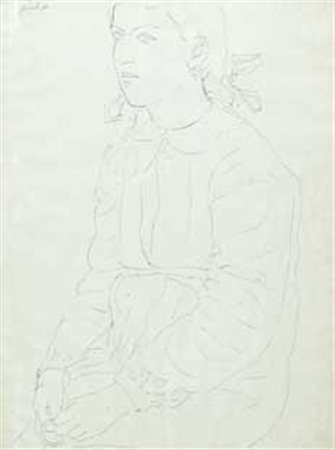 Marcello Guasti (Firenze, 1924) Giovinetta, 1950 Inchiostro su carta, cm....