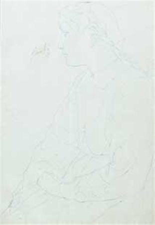 Marcello Guasti (Firenze, 1924) Ritratto di giovinetta, 1949 Inchiostro su...