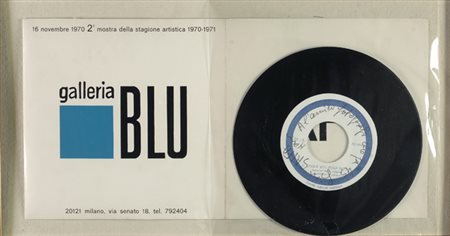 Raymond Hains (Saint Brieuc, 1926 - 2005) Disque blue pour Saffa, 1970...