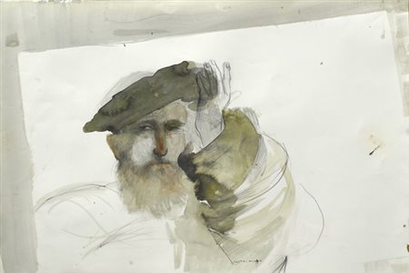 Alessandro Kokocinski (Porto Recanati, 1948) Senza titolo Acquerello su...