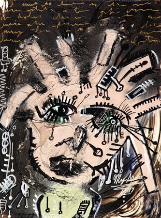 Indrek Paul Kostabi (Los Angeles, 1962) Part of the show, 2007 Tecnica mista...