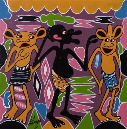 Georges Lilanga (Tanzania, 1934 - 2005) Sikilizeni leo sikubali tutaendawote...