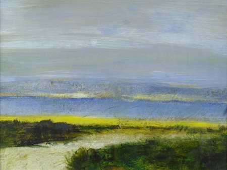 Salvatore Magazzini (Pistoia, 1955) Paesaggio Olio su cartoncino, cm. 33x42,5...