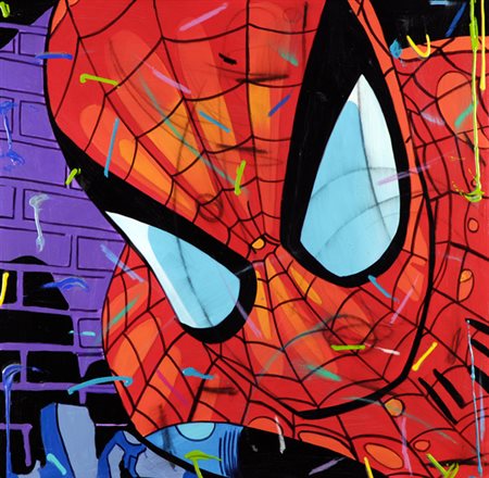 Enrico Manera (Asmara, 1948) Uomo Ragno (particolare), 2007 Olio su tela, cm....