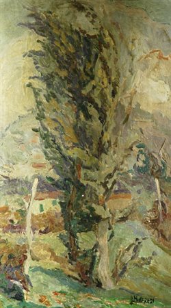Giuseppe Manfredi (Seravezza, 1934 - Montecatini Terme, 1987) Campagna Olio...