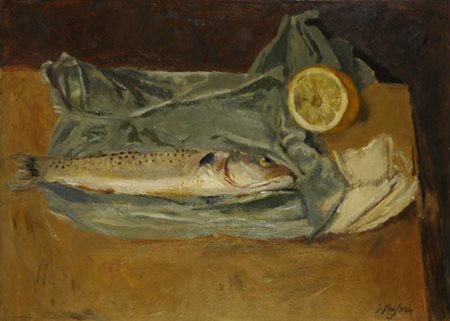 Giuseppe Manfredi (Seravezza, 1934 - Montecatini Terme, 1987) Natura morta...