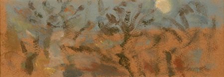 Mario Marcucci (Viareggio, 1910 - 1992) Vegetazione Olio su cartone, cm....