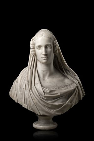 Giovanni Battista Comolli (attr.) "Ritratto di nobildonna della famiglia Melzi d