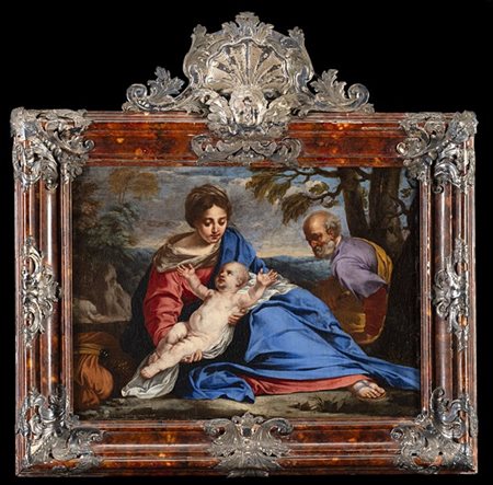 Scuola bolognese della fine del secolo XVII

Riposo durante la fuga in Egitto
O