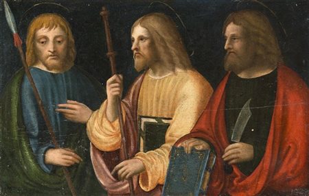 Albertino Piazza San Bartolomeo, San Giacomo e San Tommaso
Olio su tavola cm 23,