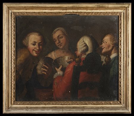 Scuola napoletana del secolo XVIII

Il gioco delle carte
Olio su tela cm 63x76,