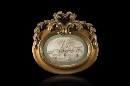 Giuseppe Latini Venezia, veduta di Santa Maria della Salute
Penna e inchiostro b