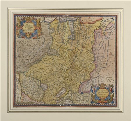 Giovanni Antonio Magini (Padova 1555 - Bologna 1617) "Ducato di Modena Regio et