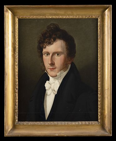 Prospero Minghetti "Ritratto di Prospero Cugini in età di anni ventiquattro nel