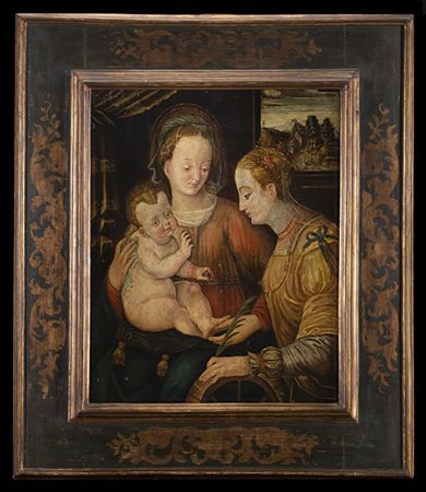 Scuola adriatica del secolo XVII

Matrimonio mistico di Santa Caterina
Olio su