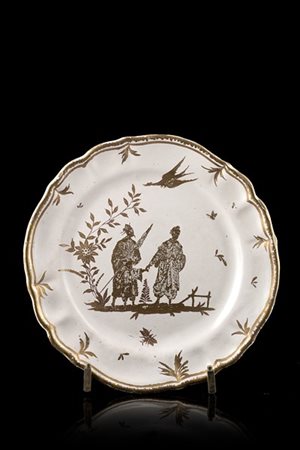Manifattura di Felice Clerici o Pasquale Rubati, Milano, 1760-1780. Piatto mist