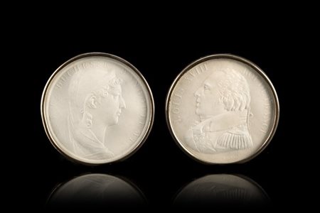 Auguste-François Michaut "Ritratto di Luigi XVIII e della Duchessa D'Angouleme"