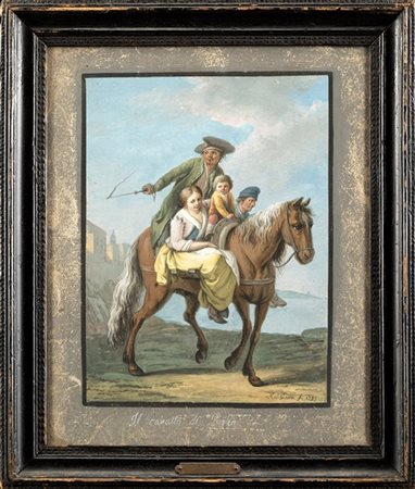 Saverio Della Gatta Il gioco della morra e Il cavallo di paglia
Coppia di dipint