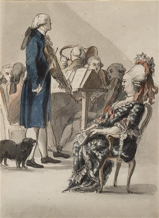 Cerchia di Giuseppe Piattoli (Firenze 1743 - 1823)

Nobildonna ascolta un conce