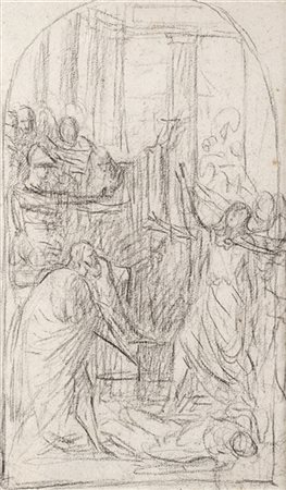 Giovanni detto il Piccio Carnovali (attr.)

Studio di composizione
Matita nera s