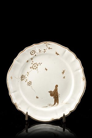 Manifattura di Felice Clerici o Pasquale Rubati, Milano, 1760/1780. Piatto mist