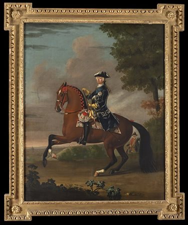 Scuola inglese della fine del secolo XVIII

Ritratto di nobiluomo a cavallo
Oli