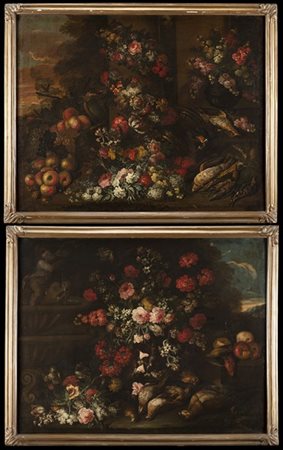 Scuola lombarda del secolo XVIII

Nature morte
Coppia di dipinti ad olio su tel