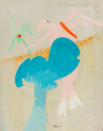 Personaggio in un giardino