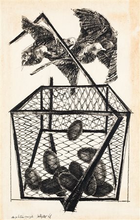 VALERIANO TRUBBIANI (1937) - Idea per lo stormo organizzato, 1968