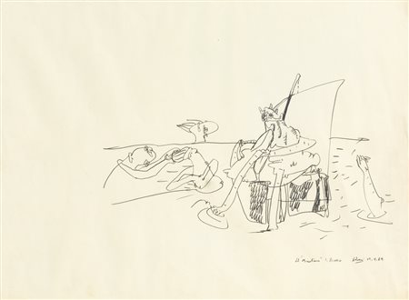 VALERIO ADAMI (1935) - Il "Minotauro" da Picasso, 1962