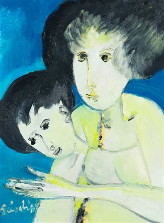 REMO BRINDISI (1918-1996) - Senza Titolo (Maternità), anni '90