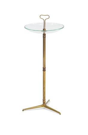 CRISTAL ART Vuotatasche con coppa in cristallo molato a filo lucido e...