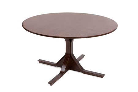 FRATTINI GIANFRANCO Tavolo rotondo mod. 522 con struttura in legno...