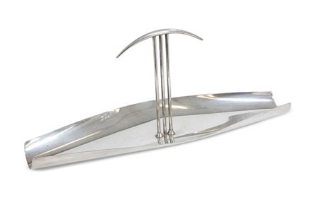 SABATTINI LINO Centrotavola in metallo argentato. Prod. Sabattini anni '60...