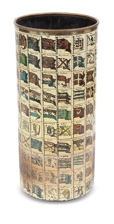 FORNASETTI PIERO Bandiere Portaombrelli in metallo decorato a serigrafia....