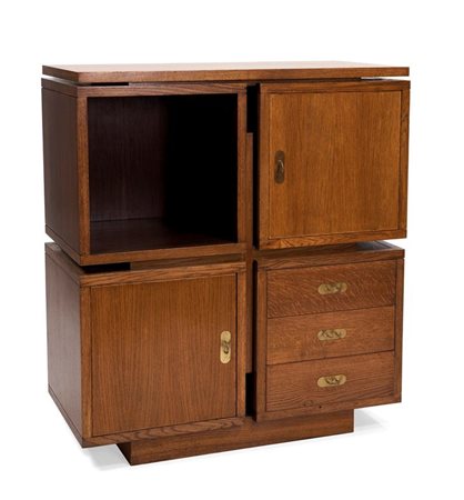 COSMACINI ALDO Mobile contenitore modulare componibile. Impiallacciatura in...