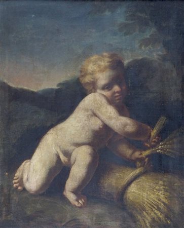 Ambito di Antonio Beccadelli XVIII secolo "Allegoria dell'estate" cm. 74x59 -...