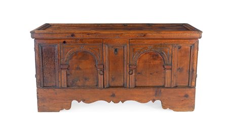 
Cirmolo wood chest adapted to sideboard