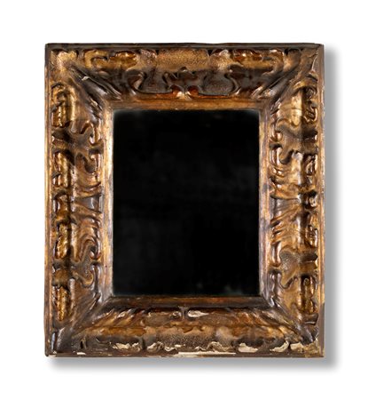 
Pair of gilded wooden frames with mirrors