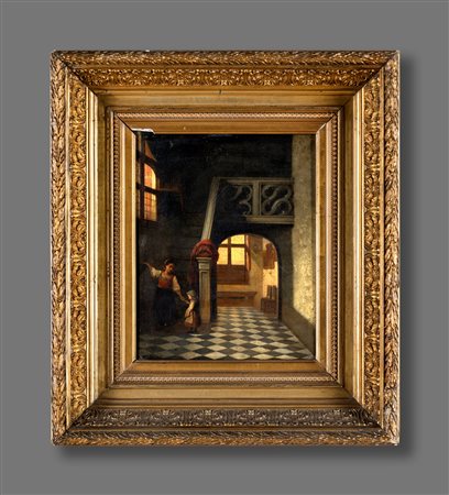 Scuola Nord europea del XIX secolo
 

Interior with figures