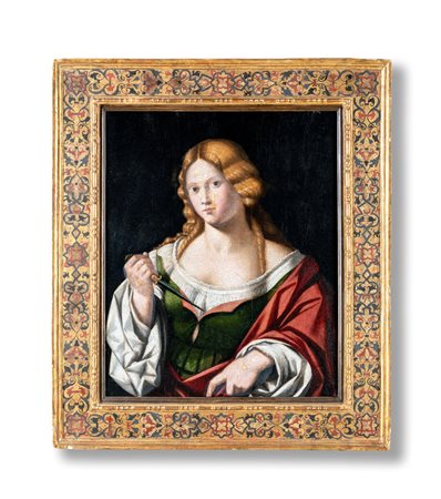 Marco Palmezzano (attribuito)
(Forli 1459-Forli 1539)

Lucrezia