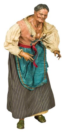 
Old woman with chignon