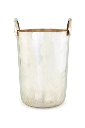 
 

Silver metal bottle holder