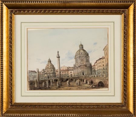 Hans Muller
(Vienna 1873-1937)

View of the forum of Trajan