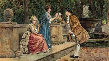 GIOACCHINO PAGLIEI
(SUBIACO 1852-ROMA 1896)

Gallant scene